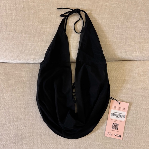 🐈⬛Oh Polly | Cowl-Neck Backless Crop Top in Black - XS 🐈⬛ - Picture 2 of 7